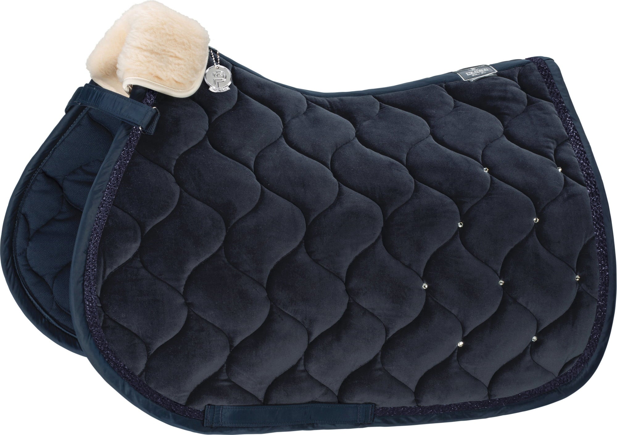 ESKADRON VELVET CRYSTAL Saddle Pad Navy EquusVitalis Onlineshop