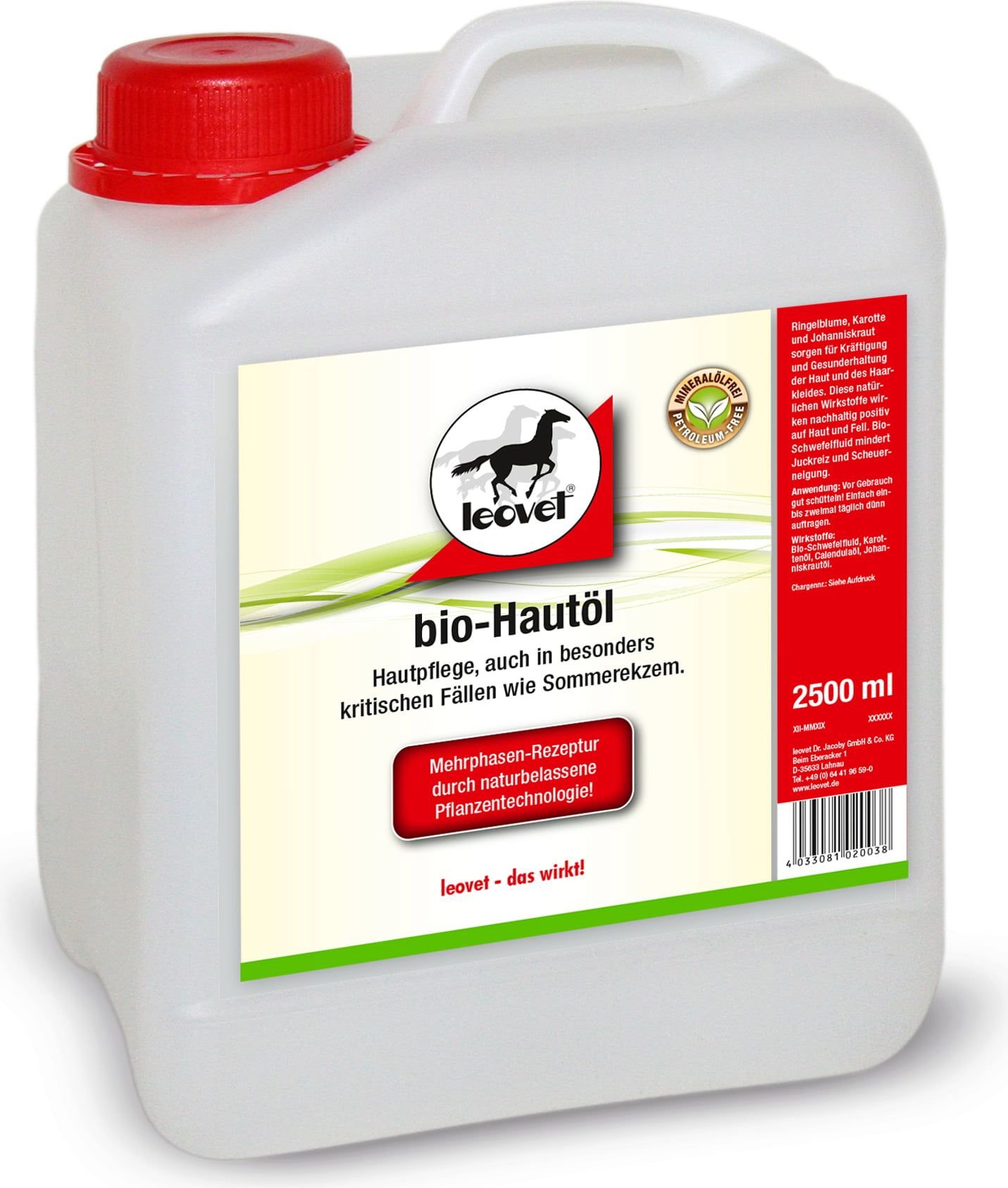 Leovet Biologische Huidolie Equusvitalis Onlineshop Nederland