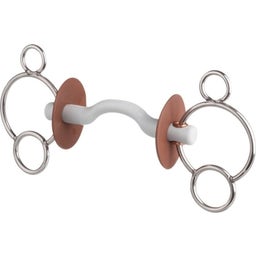 3-Ring-Trense mit Zungenbogenstange, hart - 130 mm