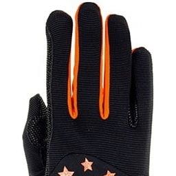 Toronto Black & Orange Riding Gloves for Teens