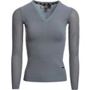 Horseware Ireland Long Perforated Sleeve Sweater, Blu Avio