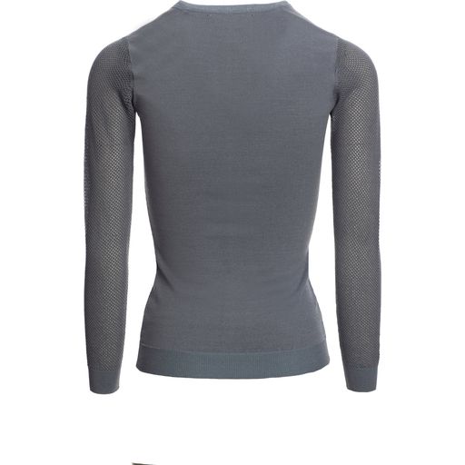 Ladies Sweater with Perforated Sleeves - 