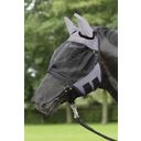 BUSSE FLY COVER PRO Fly Mask - Grey / Black