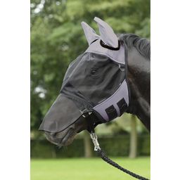 BUSSE FLY COVER PRO Fly Mask - Grey / Black