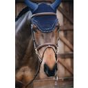 Kentucky Horsewear Fly Veil Wellington Stone & Pearl - Dark Navy
