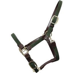 Kentucky Horsewear Plaited Nylon Halter - Olive Green - FULL (standard)