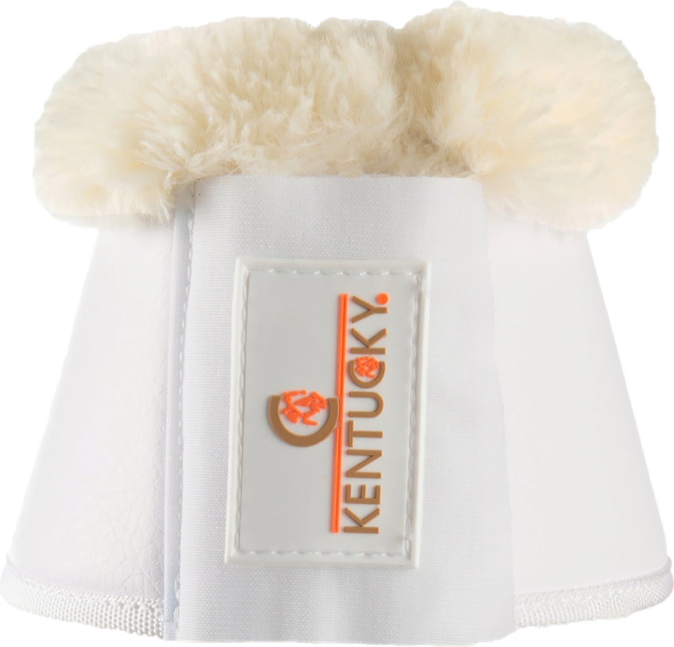 Kentucky Horsewear Кожени камбани от агнешка кожа, бели