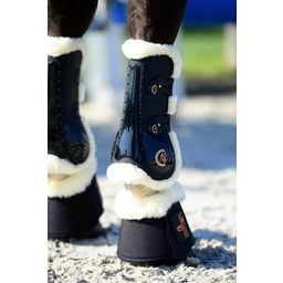 Kentucky Horsewear Sheepskin Leather Overreach Boots