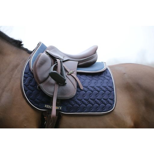 Kentucky Horsewear Anatomische Zadelonderlegger Absorb - navy/brown