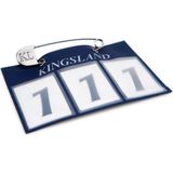 Kingsland Classic Navy Number Plate
