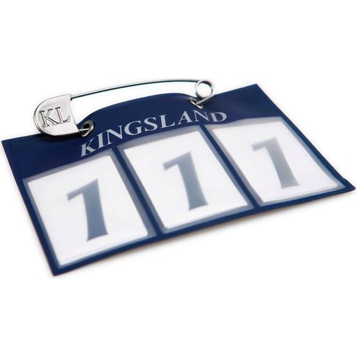 Kingsland Classic Number Plate, Navy - 1 set