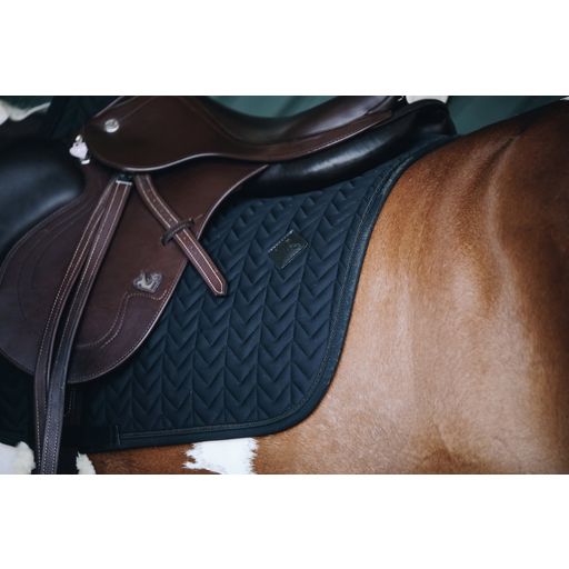 Kentucky Horsewear Zadeldoek Fishbone - zwart