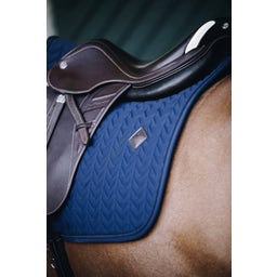 Kentucky Horsewear Saddle Pad Fishbone Jumping - Navy