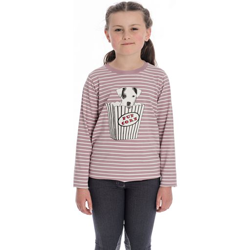 Horseware Ireland Girl's Longsleeved Lilac Striped Shirt