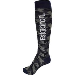 ESKADRON Knee Socks, Navy Camouflage
