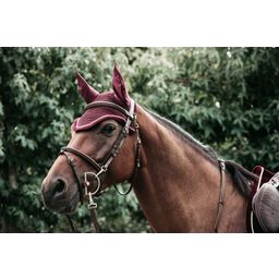 Kentucky Horsewear Nauszniki Wellington Corduroy - Bordowy