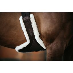 Kentucky Horsewear Lammfell Stollengurt spezial braun