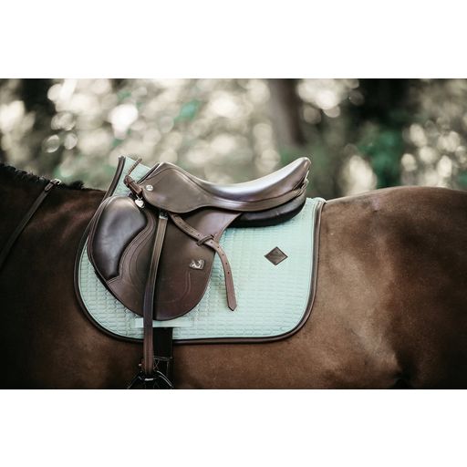 Kentucky Horsewear Czaprak skokowy Color Edition Leather - Miętowy