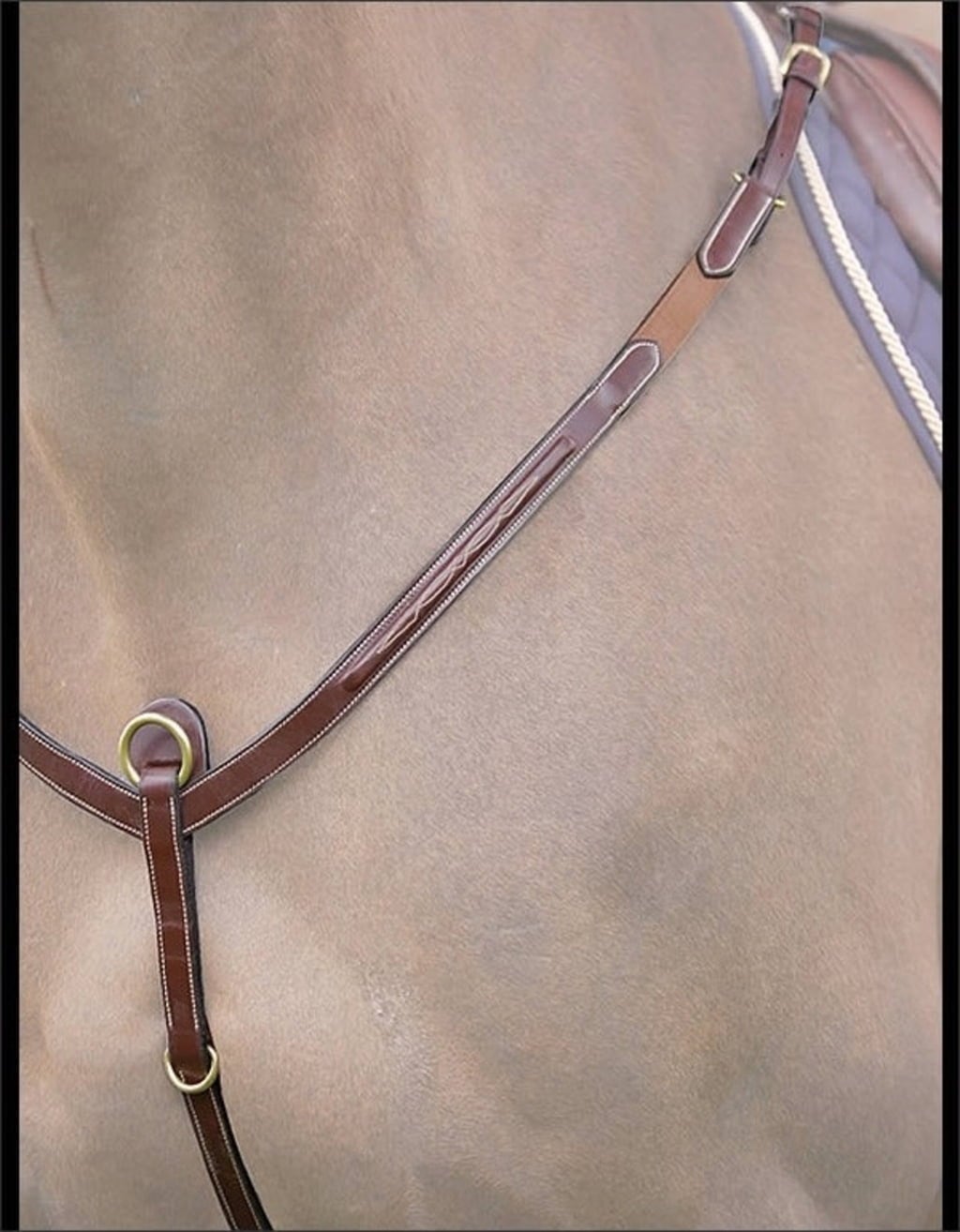 Dyon Collection Breastplate Fancy Stitch - Black