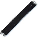 Cord Girth with Stainless Steel Roller Buckles, Black