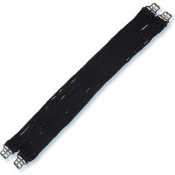 Cord Girth with Stainless Steel Buckles - Black