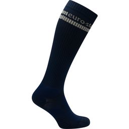 euro-star Delta Socks - Navy & Silver