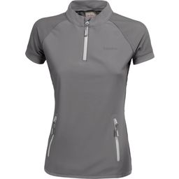 ESKADRON Women T-Shirt Half-Zip, Grey