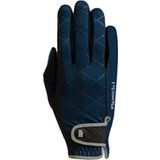 "Julia" Winter Riding Gloves - Night Blue