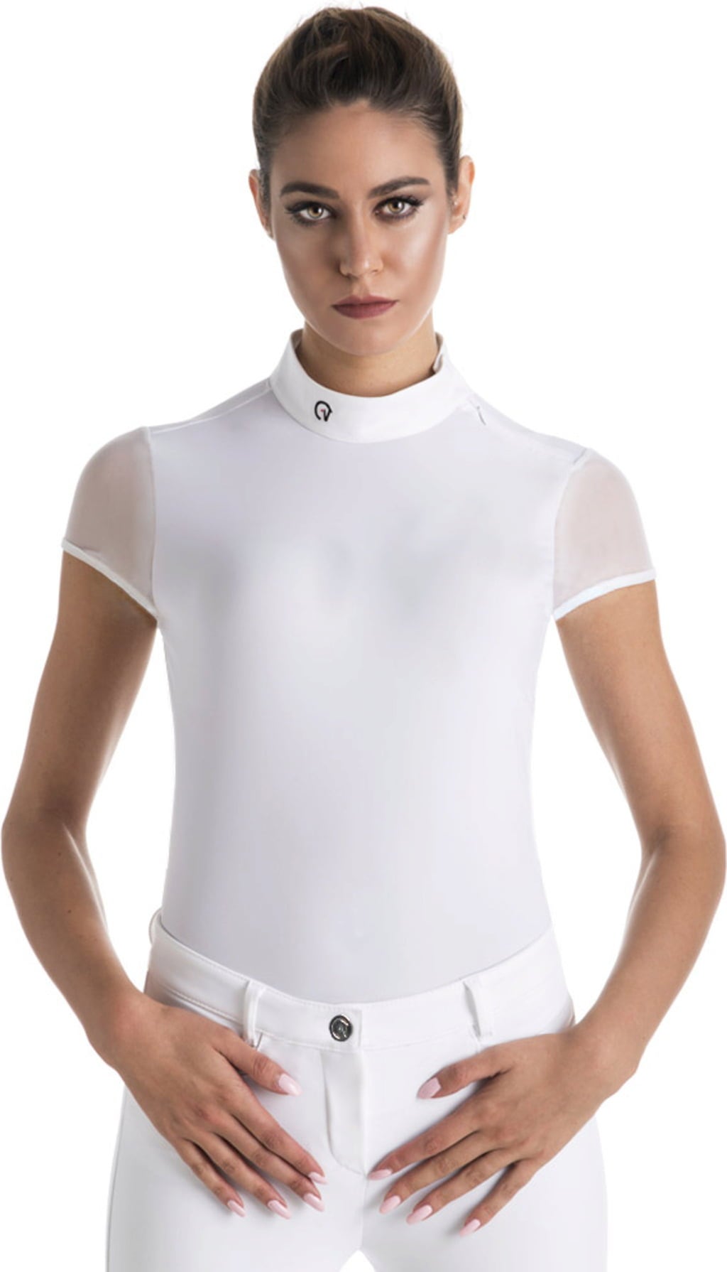 EGO7 Turniershirt ''RITA'' kurzarm weiß