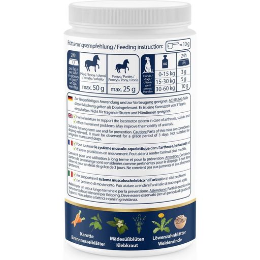 ARTHRO Plus - Erbe in Polvere Premium per Cani e Cavalli - 500 g