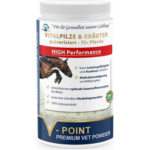 HIGH Performance - Vitalpilz- und Premium Kräuterpulver für Pferde - 500 g
