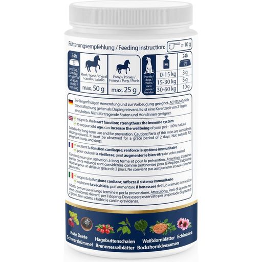 SENIOR VITAL - Premium Kruidenpoeder voor Honden en Paarden - 500 g