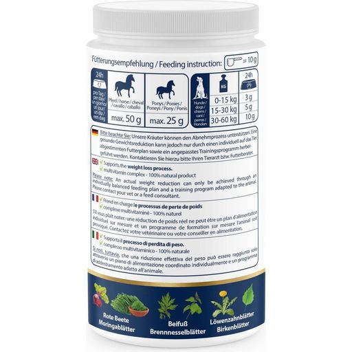 WEIGHT Control - Premium gyógynövénypor kutyáknak és lovaknak - 500 g