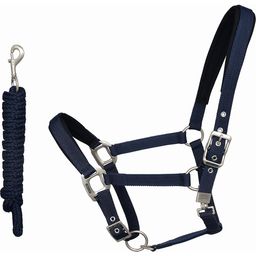 Classic Halter with Rope with/ Fleece, Navy