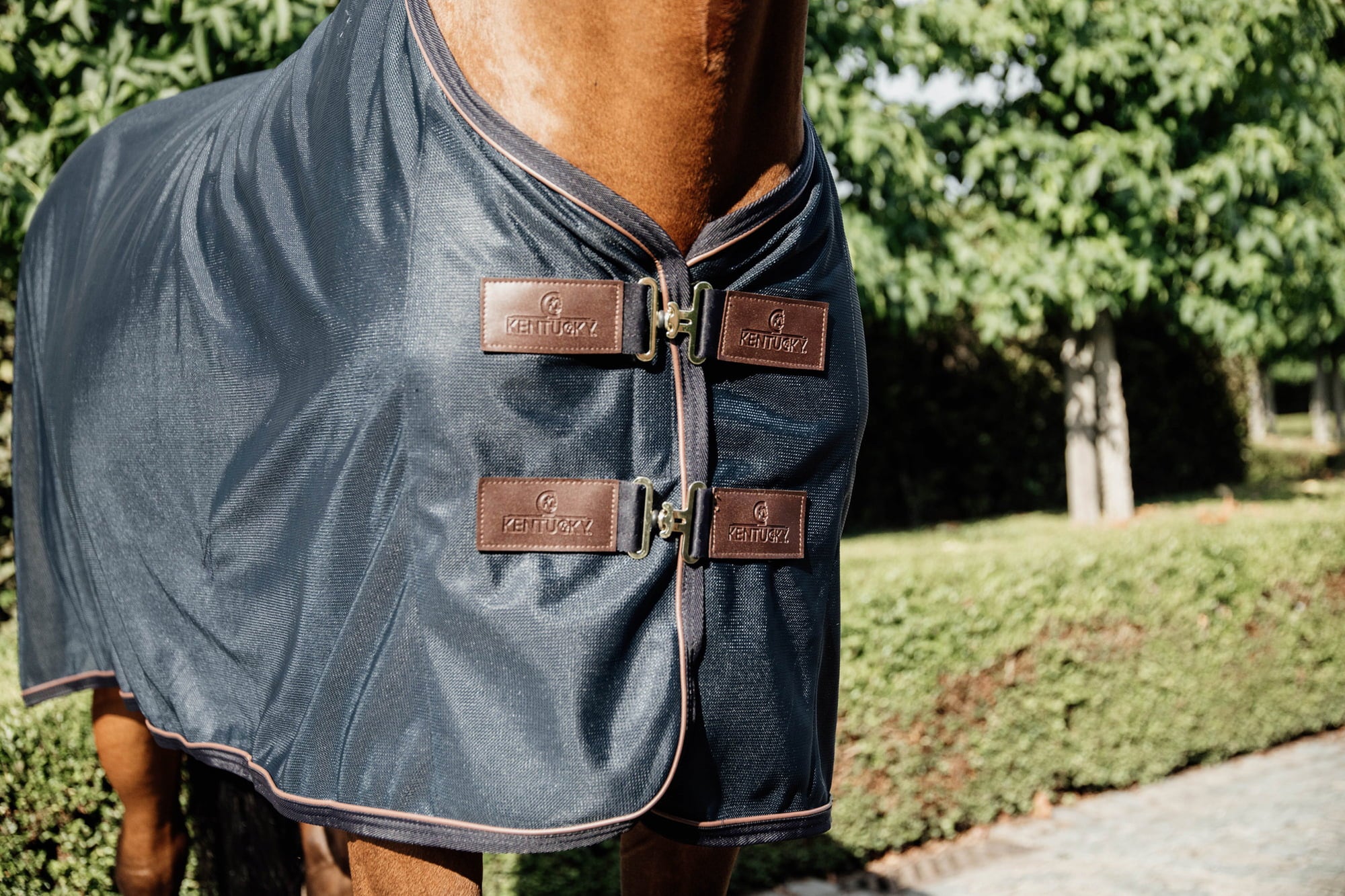 Kentucky Horsewear Mesh Fly Sheet, Navy