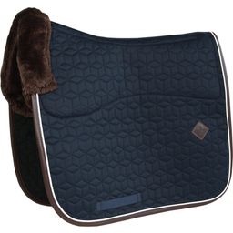 Skin Friendly Saddle Pad Star Quilting Navy - Dressage
