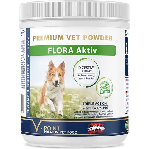 V-POINT FLORA aktivt örtpulver för hundar - 250 g