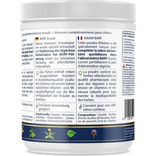 V-POINT BARF Additive Herbal Powder for Dogs - 250 g