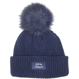 Kentucky Horsewear Hat with Faux Fur - Navy