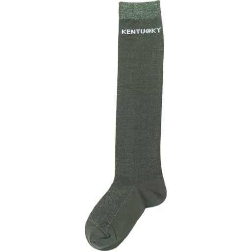Kentucky Horsewear Чорапи с блясък - борово зелено