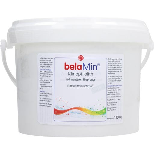 belaMin Klinoptilolith Futterzusatz für Tiere - 1200 g