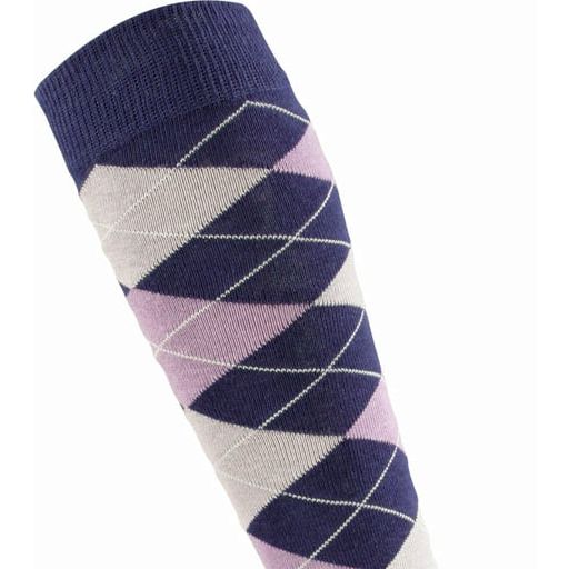 PFIFF Checkered Blue-Purple Riding Sock