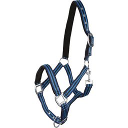 Padded Synthetic Halter, Black-Turquoise-Blue