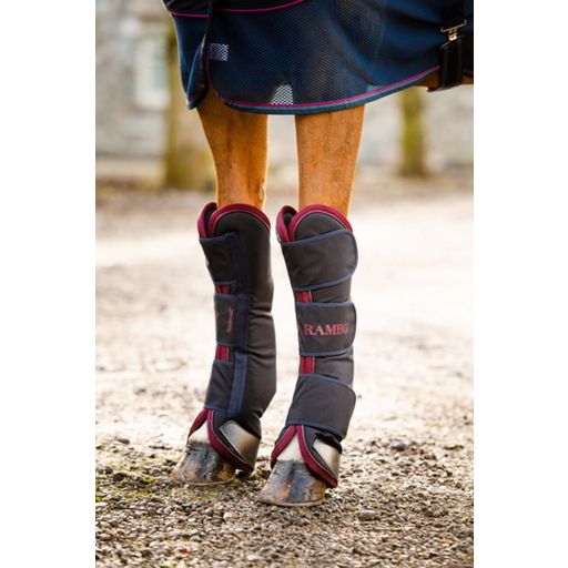 Horseware Ireland Rambo Travel Boots, Navy/Burgundy