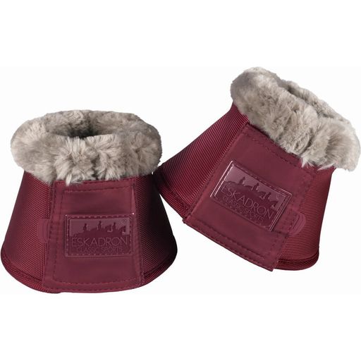 ESKADRON Jumping Bell Boots FAUXFUR, Rustic Red