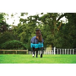 Horseware Ireland Mio Turnout Medium 200g, Black/Turqoise - 145 cm