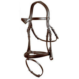 "Icelandic" Bridle with Combined Noseband, Brown