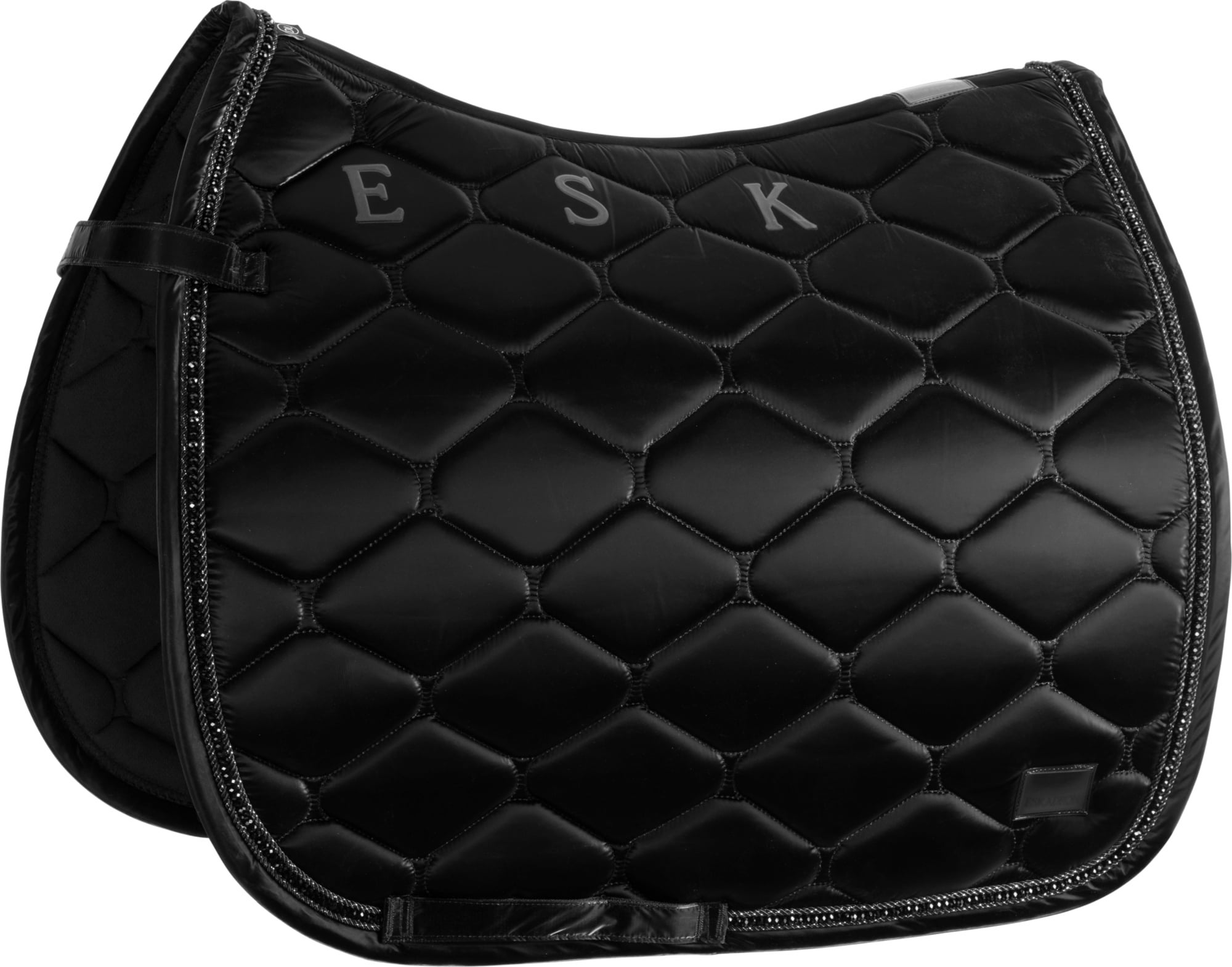 ESKADRON SHINEGLOSS CRYSTAL Saddle Pad, Black