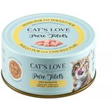 Cat's Love Pure Filets - Мокра храна "Пиле"