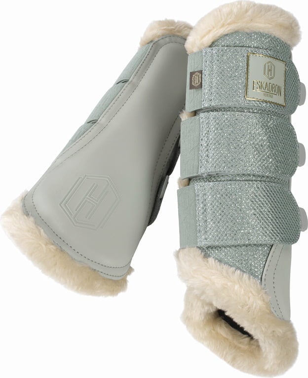 ESKADRON Gamaschen GLITTER MESH sea salt